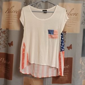 Rue21 hi low patriotic tee